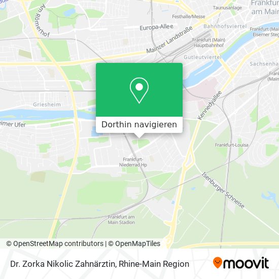 Dr. Zorka Nikolic Zahnärztin Karte