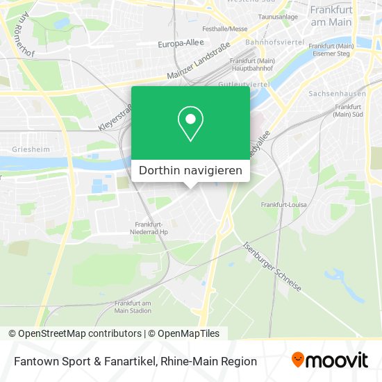 Fantown Sport & Fanartikel Karte