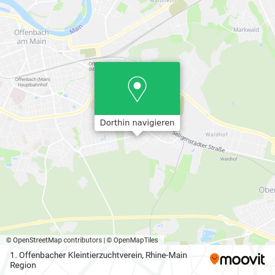 1. Offenbacher Kleintierzuchtverein Karte