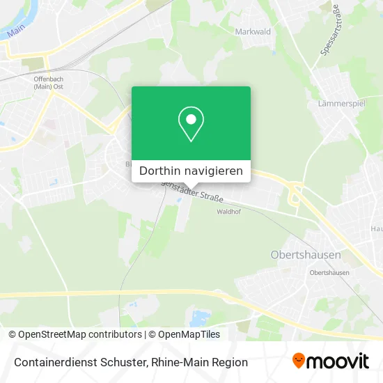 Containerdienst Schuster Karte