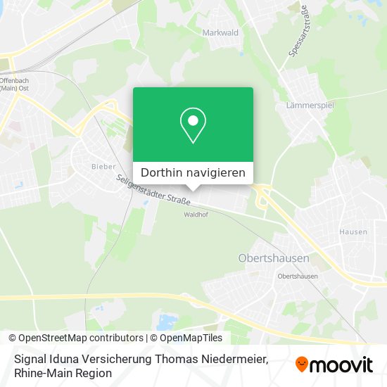 Signal Iduna Versicherung Thomas Niedermeier Karte