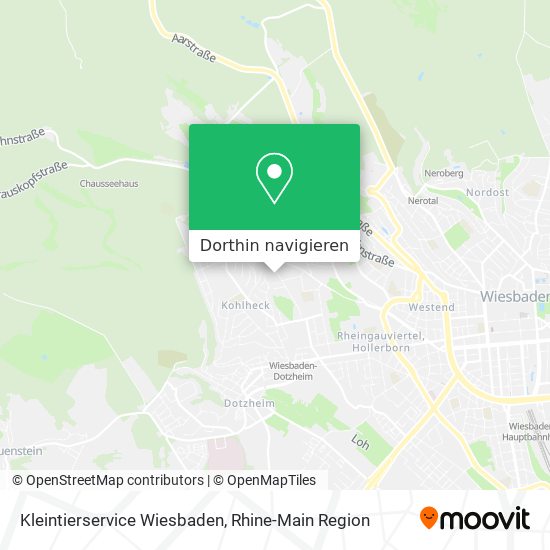 Kleintierservice Wiesbaden Karte