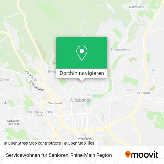 Servicewohnen für Senioren Karte