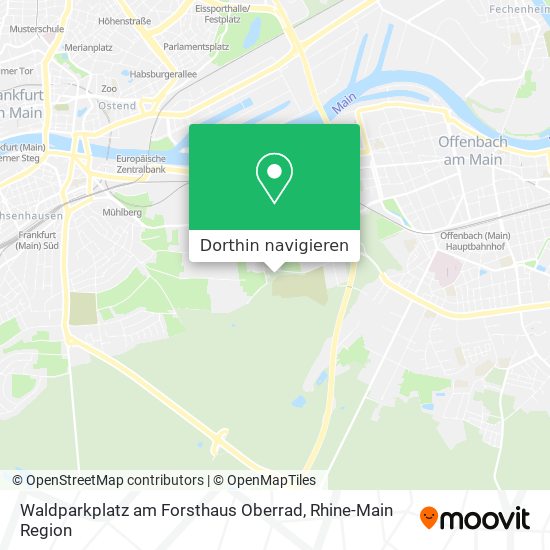 Waldparkplatz am Forsthaus Oberrad Karte