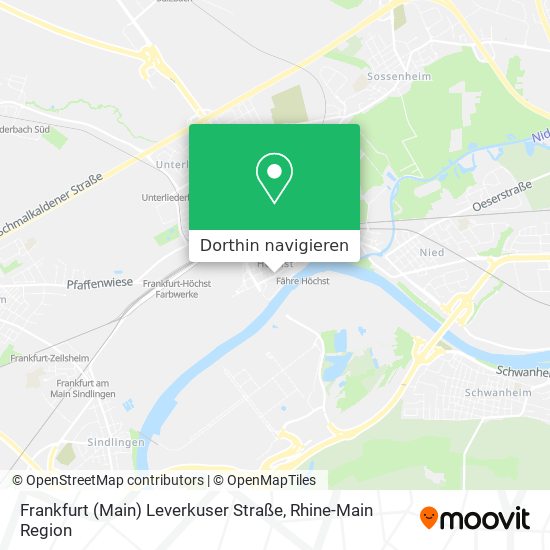 Frankfurt (Main) Leverkuser Straße Karte