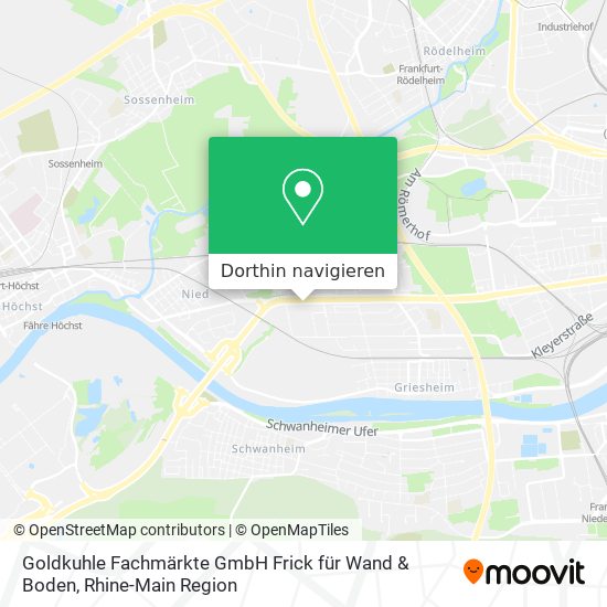 Goldkuhle Fachmärkte GmbH Frick für Wand & Boden Karte