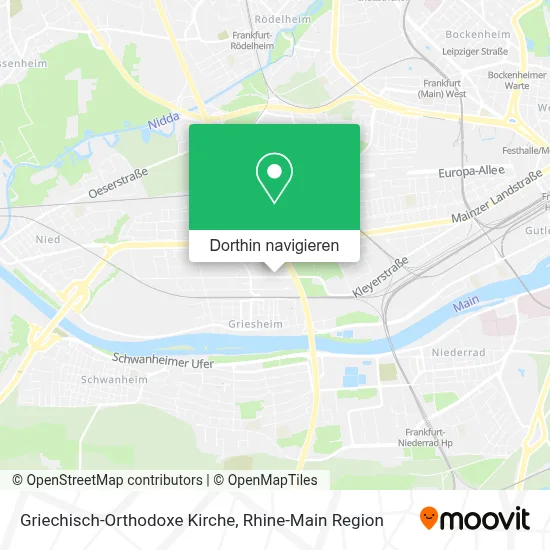 Griechisch-Orthodoxe Kirche Karte