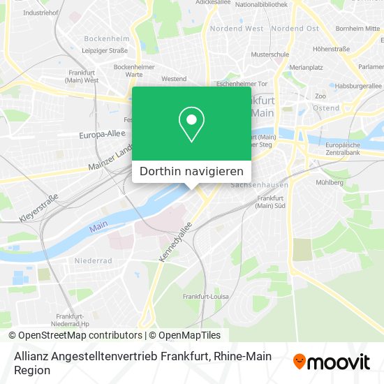 Allianz Angestelltenvertrieb Frankfurt Karte