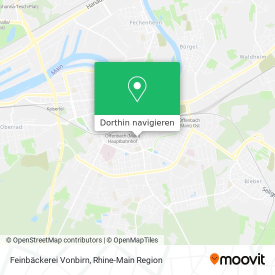 Feinbäckerei Vonbirn Karte