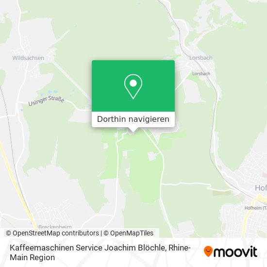 Kaffeemaschinen Service Joachim Blöchle Karte