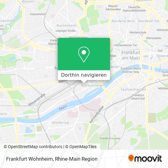 Frankfurt Wohnheim Karte