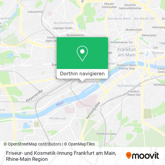 Friseur- und Kosmetik-Innung Frankfurt am Main Karte