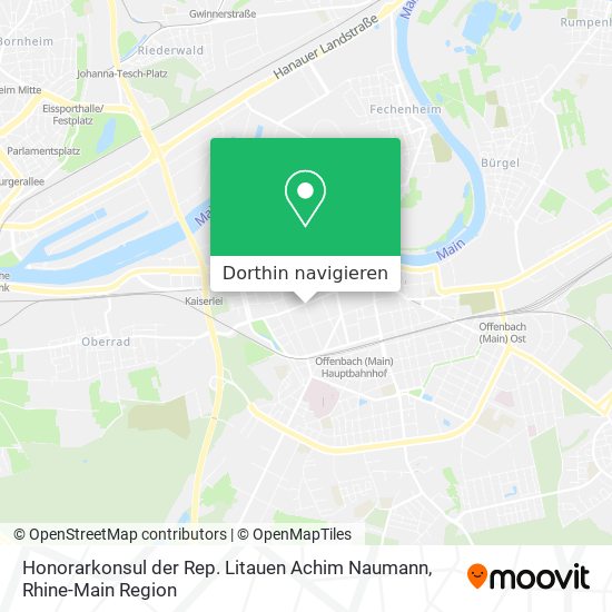 Honorarkonsul der Rep. Litauen Achim Naumann Karte