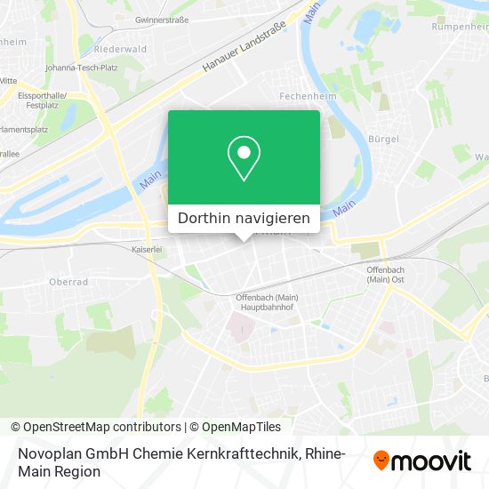 Novoplan GmbH Chemie Kernkrafttechnik Karte