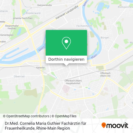 Dr.Med. Cornelia Maria Guthier Fachärztin für Frauenheilkunde Karte