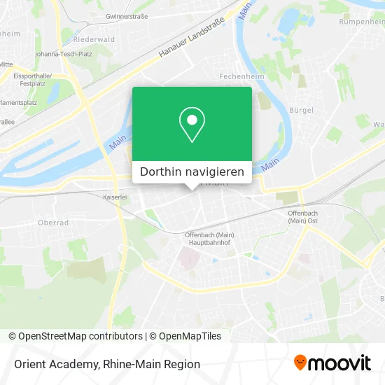 Orient Academy Karte