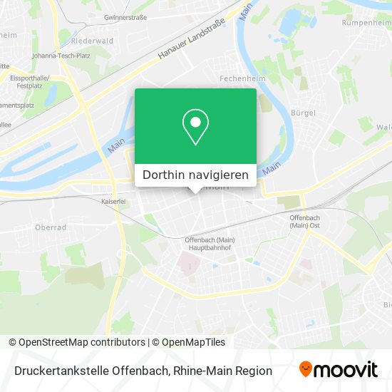 Druckertankstelle Offenbach Karte