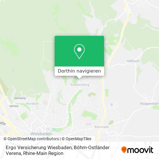 Ergo Versicherung Wiesbaden, Böhm-Ostländer Verena Karte