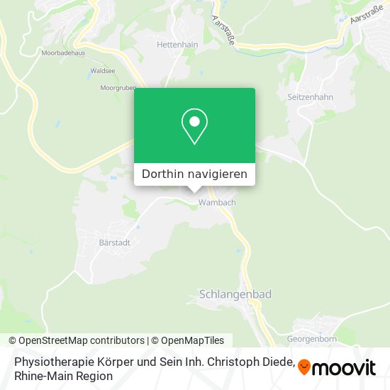 Physiotherapie Körper und Sein Inh. Christoph Diede Karte