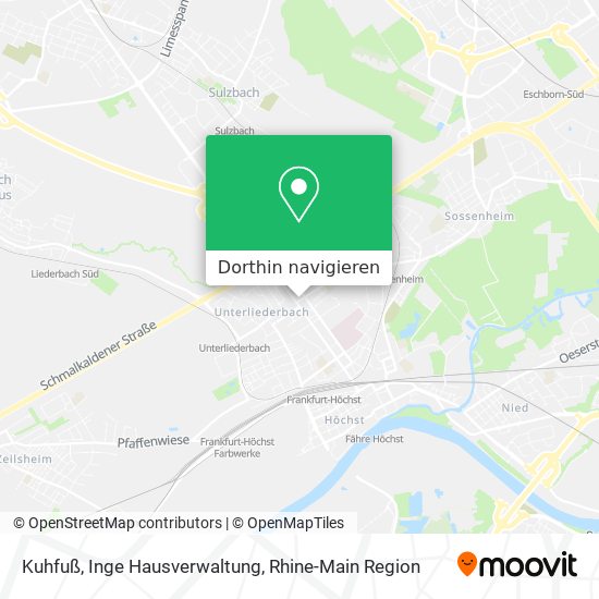 Kuhfuß, Inge Hausverwaltung Karte