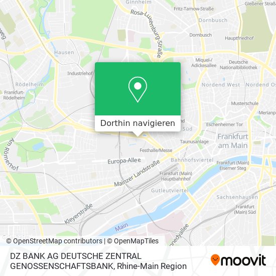 DZ BANK AG DEUTSCHE ZENTRAL GENOSSENSCHAFTSBANK Karte