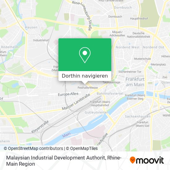 Malaysian Industrial Development Authorit Karte