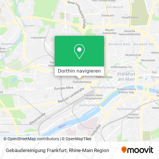 Gebäudereinigung Frankfurt Karte
