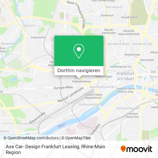 Ase Car- Design Frankfurt Leasing Karte