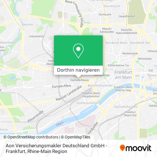 Aon Versicherungsmakler Deutschland GmbH - Frankfurt Karte