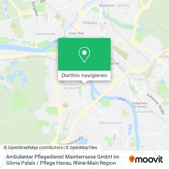 Ambulanter Pflegedienst Mainterrasse GmbH im Gloria Palais / Pflege Hanau Karte