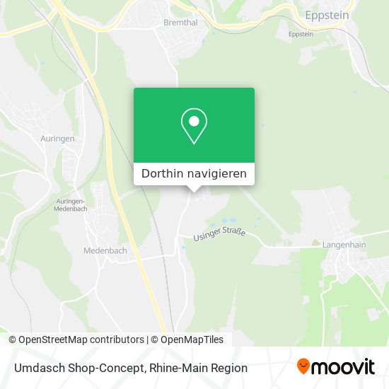 Umdasch Shop-Concept Karte