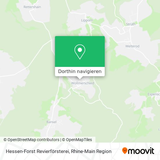 Hessen-Forst Revierförsterei Karte