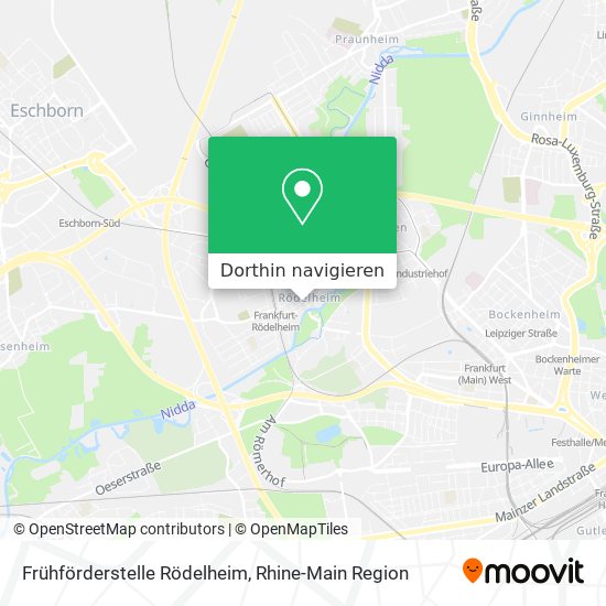 Frühförderstelle Rödelheim Karte