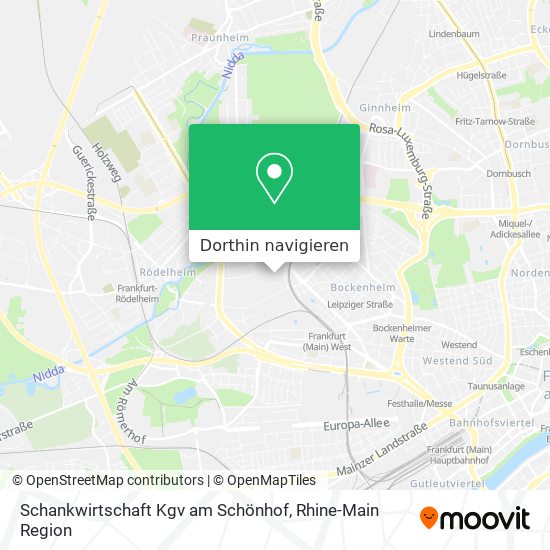 Schankwirtschaft Kgv am Schönhof Karte