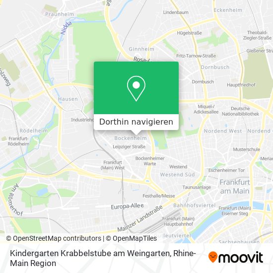 Kindergarten Krabbelstube am Weingarten Karte