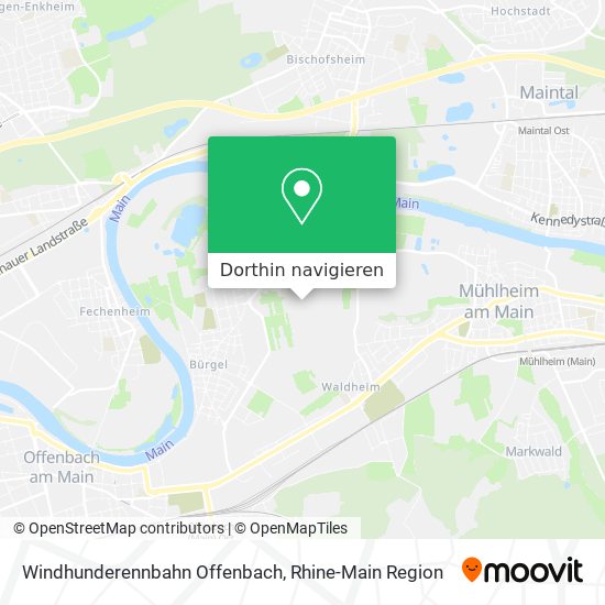 Windhunderennbahn Offenbach Karte