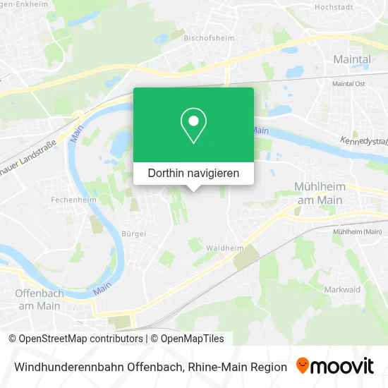 Windhunderennbahn Offenbach Karte