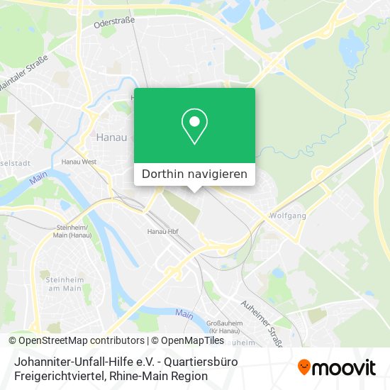 Johanniter-Unfall-Hilfe e.V. - Quartiersbüro Freigerichtviertel Karte