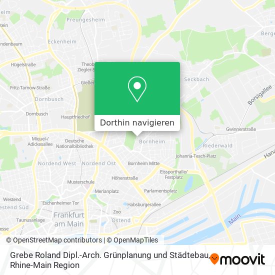 Grebe Roland Dipl.-Arch. Grünplanung und Städtebau Karte