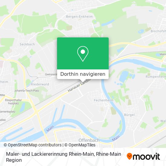 Maler- und Lackiererinnung Rhein-Main Karte