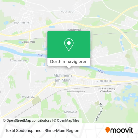 Textil Seidenspinner Karte