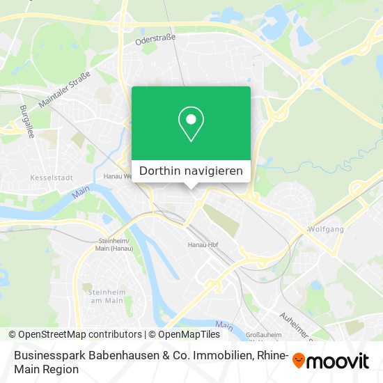 Businesspark Babenhausen & Co. Immobilien Karte