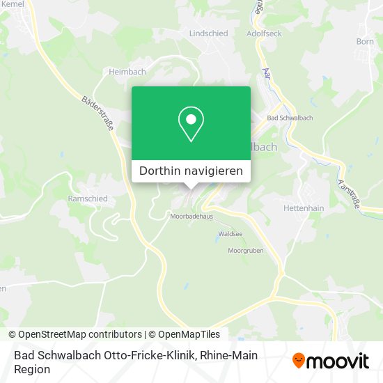 Bad Schwalbach Otto-Fricke-Klinik Karte
