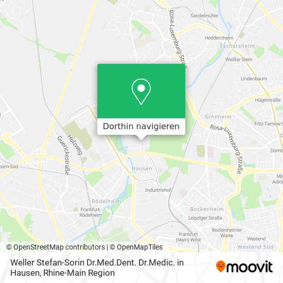 Weller Stefan-Sorin Dr.Med.Dent. Dr.Medic. in Hausen Karte