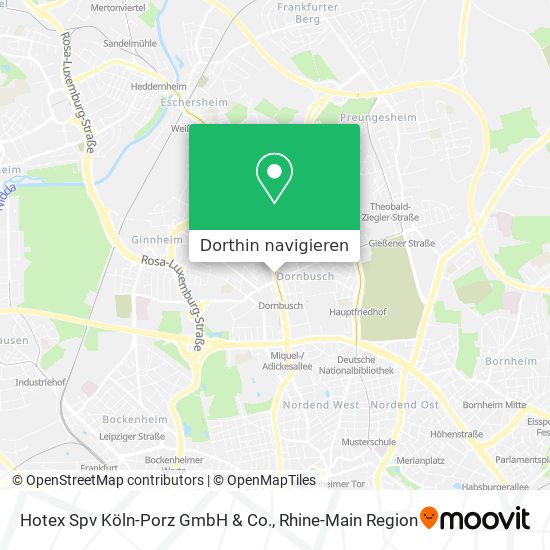 Hotex Spv Köln-Porz GmbH & Co. Karte