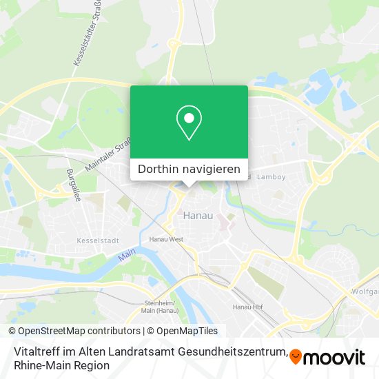 Vitaltreff im Alten Landratsamt Gesundheitszentrum Karte