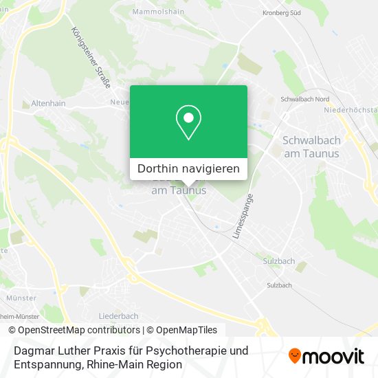 Dagmar Luther Praxis für Psychotherapie und Entspannung Karte