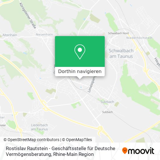 Rostislav Rautstein - Geschäftsstelle für Deutsche Vermögensberatung Karte