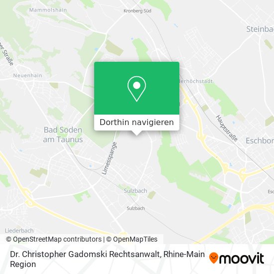 Dr. Christopher Gadomski Rechtsanwalt Karte