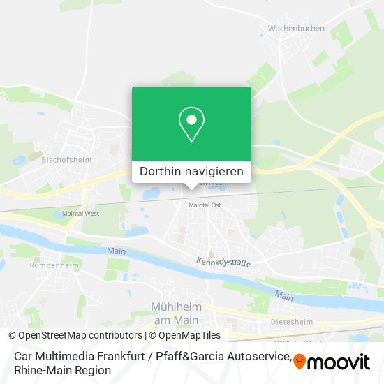 Car Multimedia Frankfurt / Pfaff&Garcia Autoservice Karte